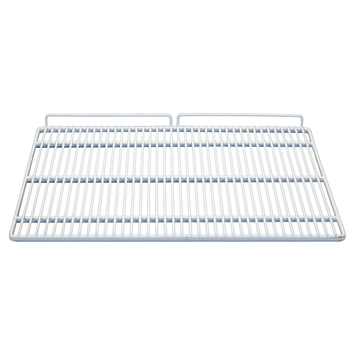 Plastbelagt hylderist 550 x 440 mm til køleskab, set skråt oppefra