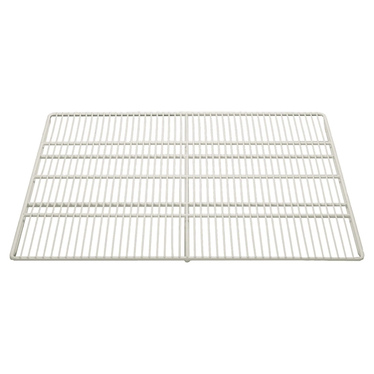 Plastbelagt hylderist 814 x 785 mm til køleskab, set skråt oppefra