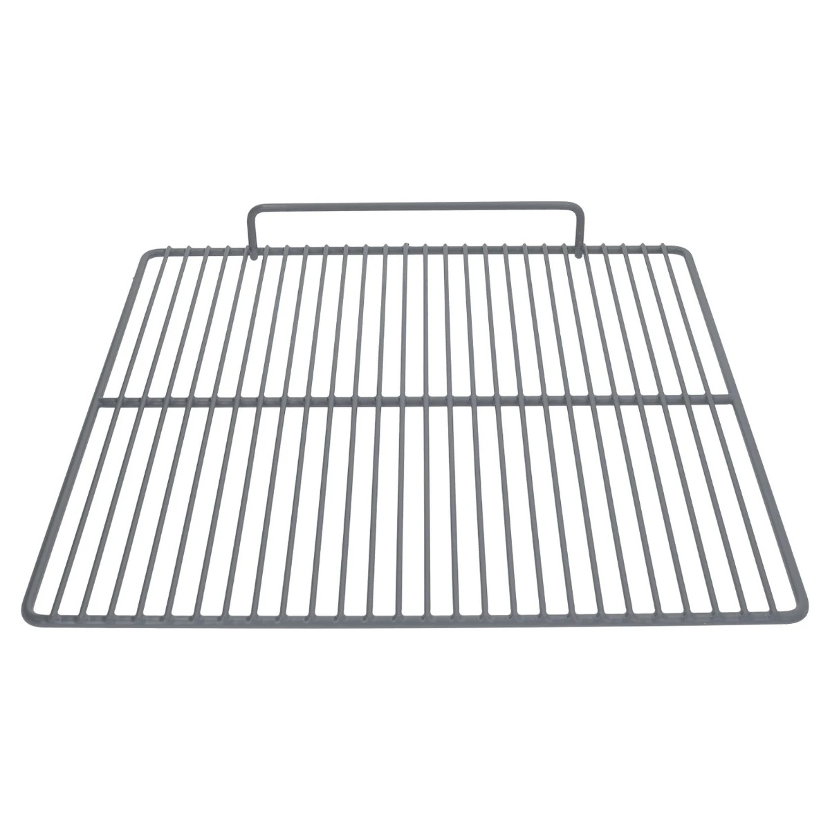 Plastbelagt hylderist 555 x 510 mm til køleskab, set skråt oppefra