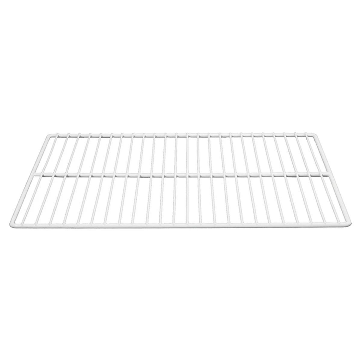 Plastbelagt hylderist 550 x 625 mm til køleskab, set skråt oppefra