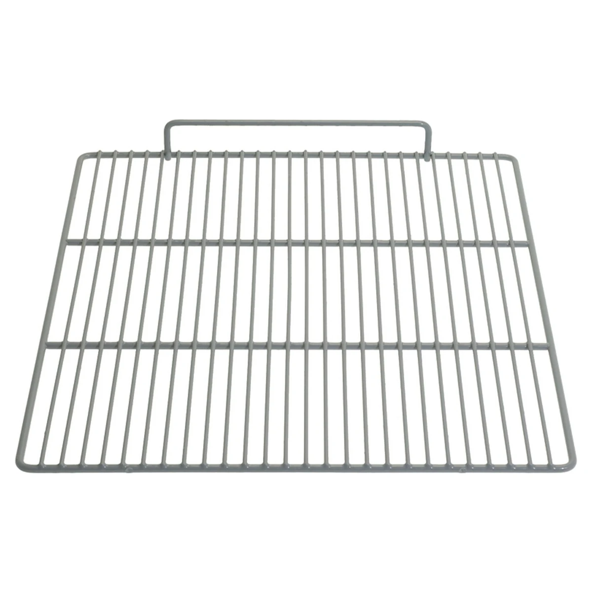 Plastbelagt hylderist 555 x 670 mm til køleskab, set skråt oppefra