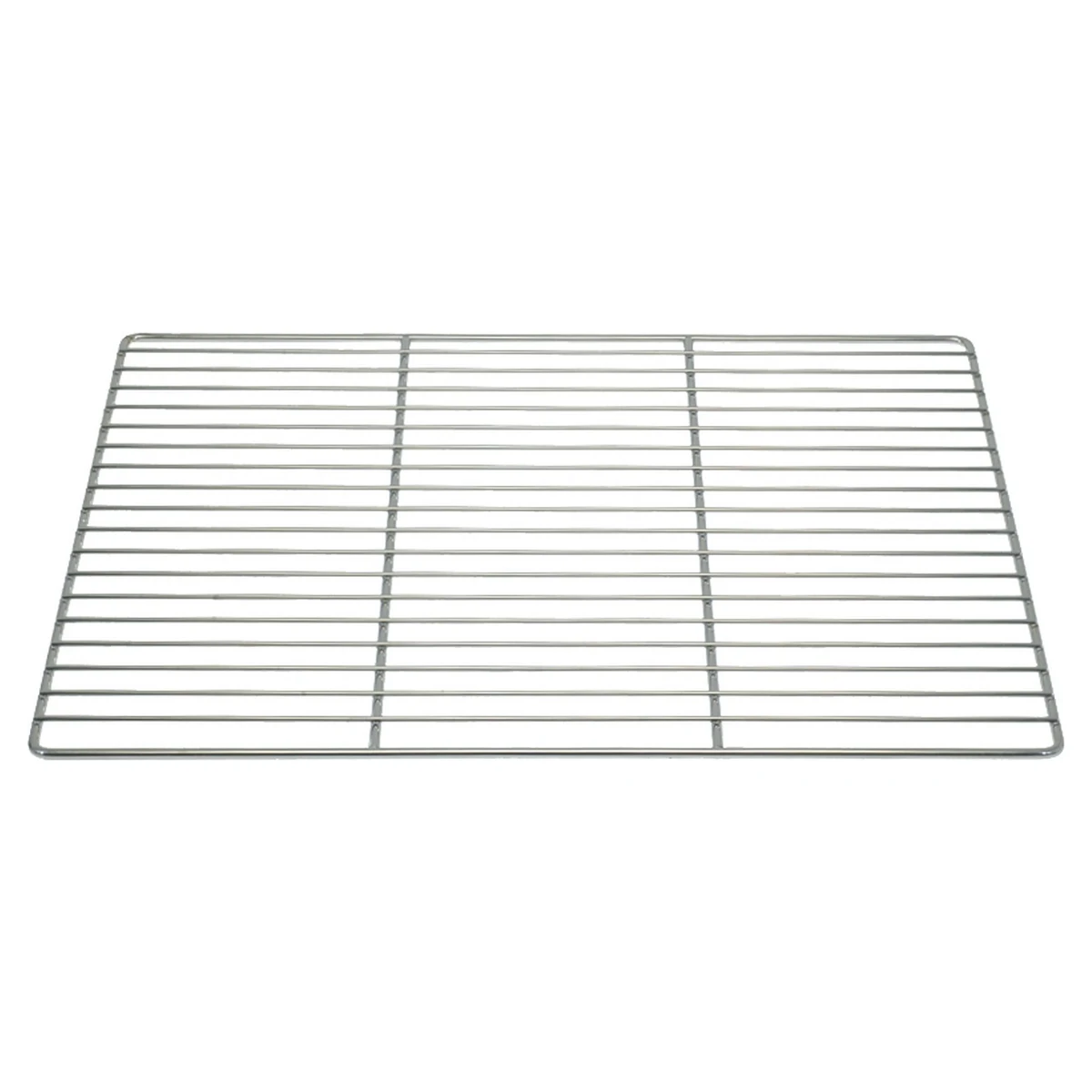 Forkromet hylderist 590 x 485 mm til køleskab, set skråt oppefra