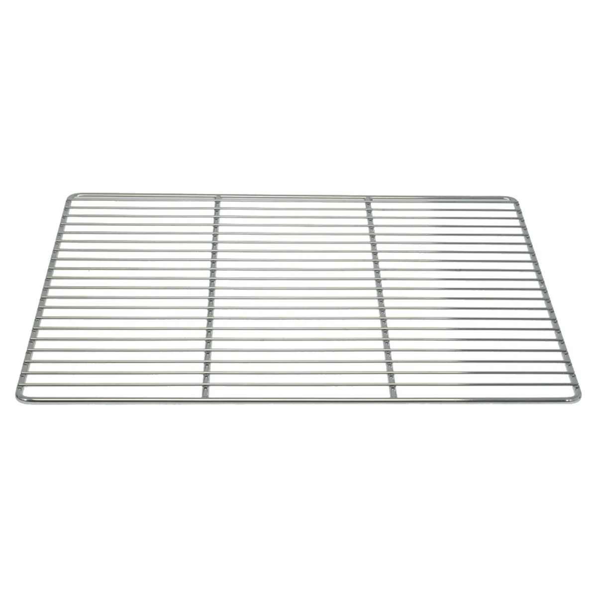 Forkromet hylderist 560 x 530 mm til køleskab, set skråt oppefra