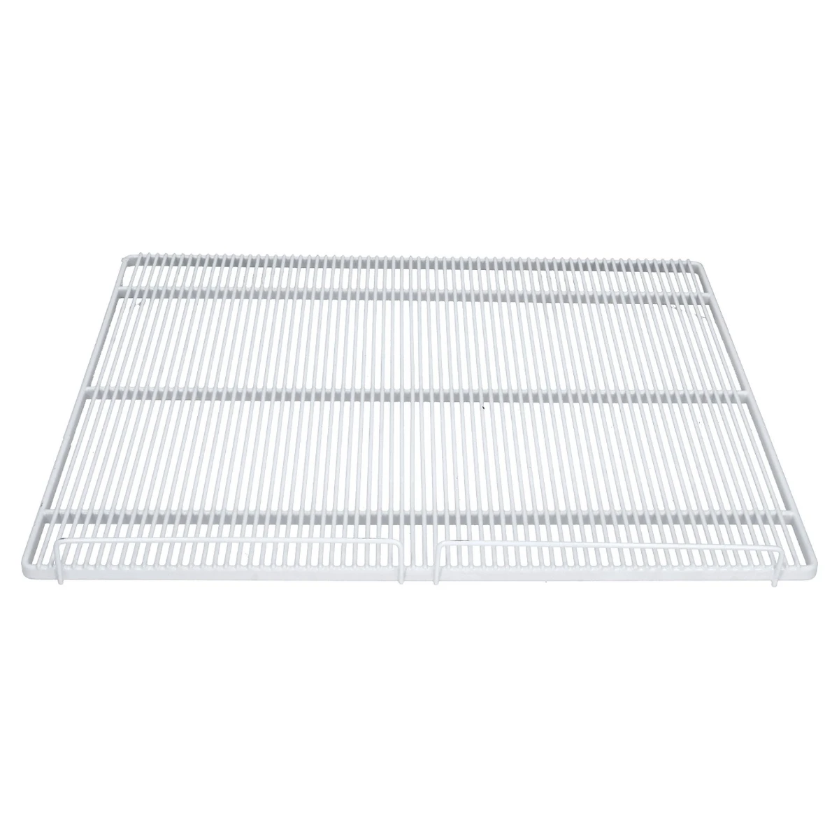Plastbelagt hylderist 505 x 425 mm til køleskab, set skråt oppefra
