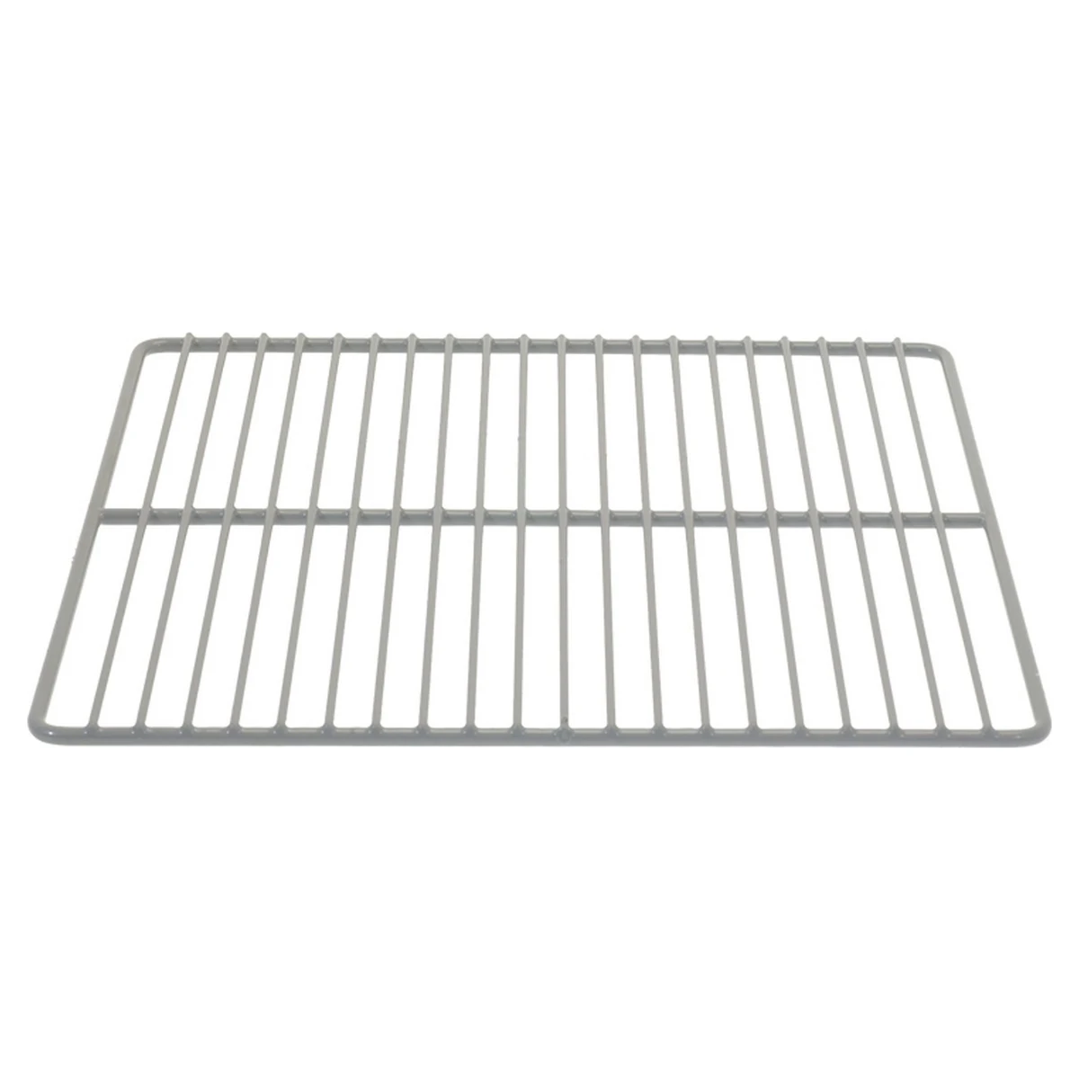 Polaris plastbelagt hylderist 470 x 450 mm til køleskab, set skråt oppefra