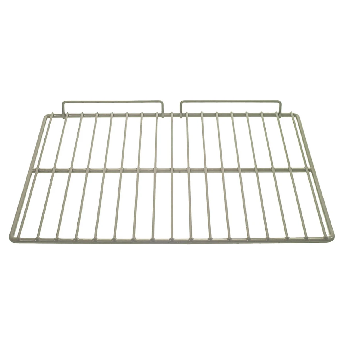 Polaris plastbelagt hylderist 500 x 530 mm til køleskab, set skråt oppefra