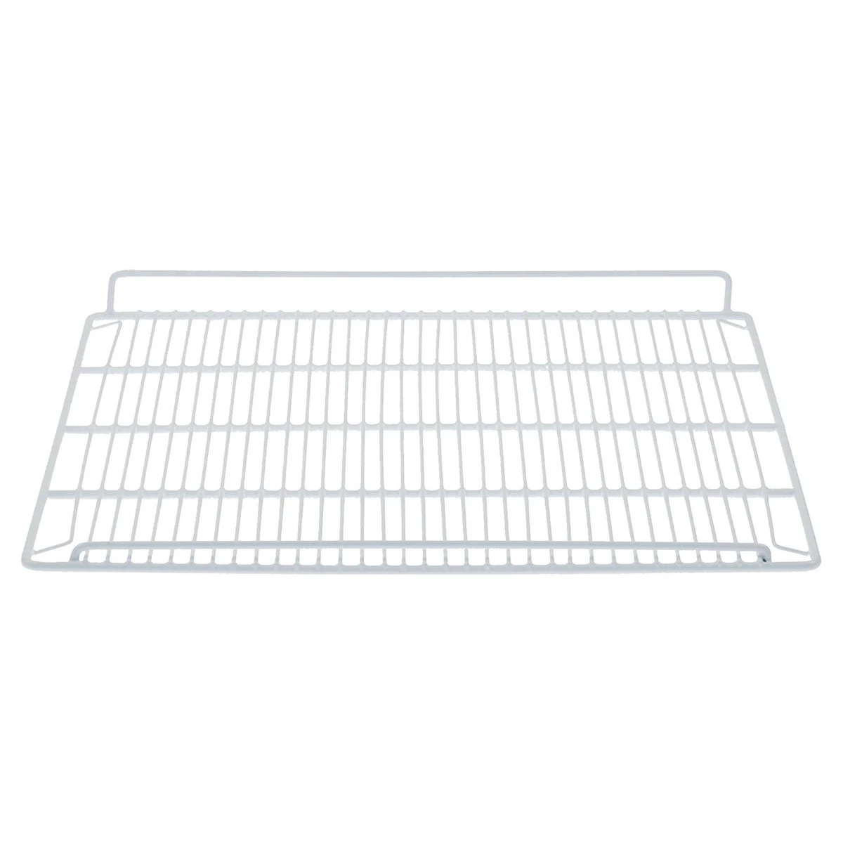 Plastbelagt hylderist 540 x 505 mm til køleskab, set skråt oppefra