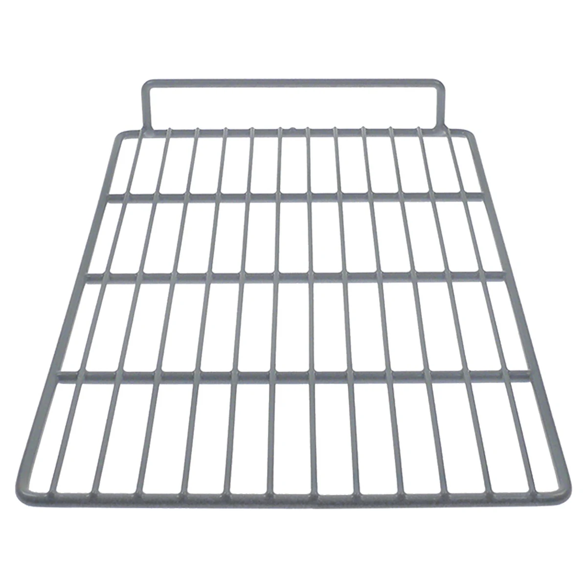 Plastbelagt hylderist 325 x 570 mm til køleskab, set skråt oppefra