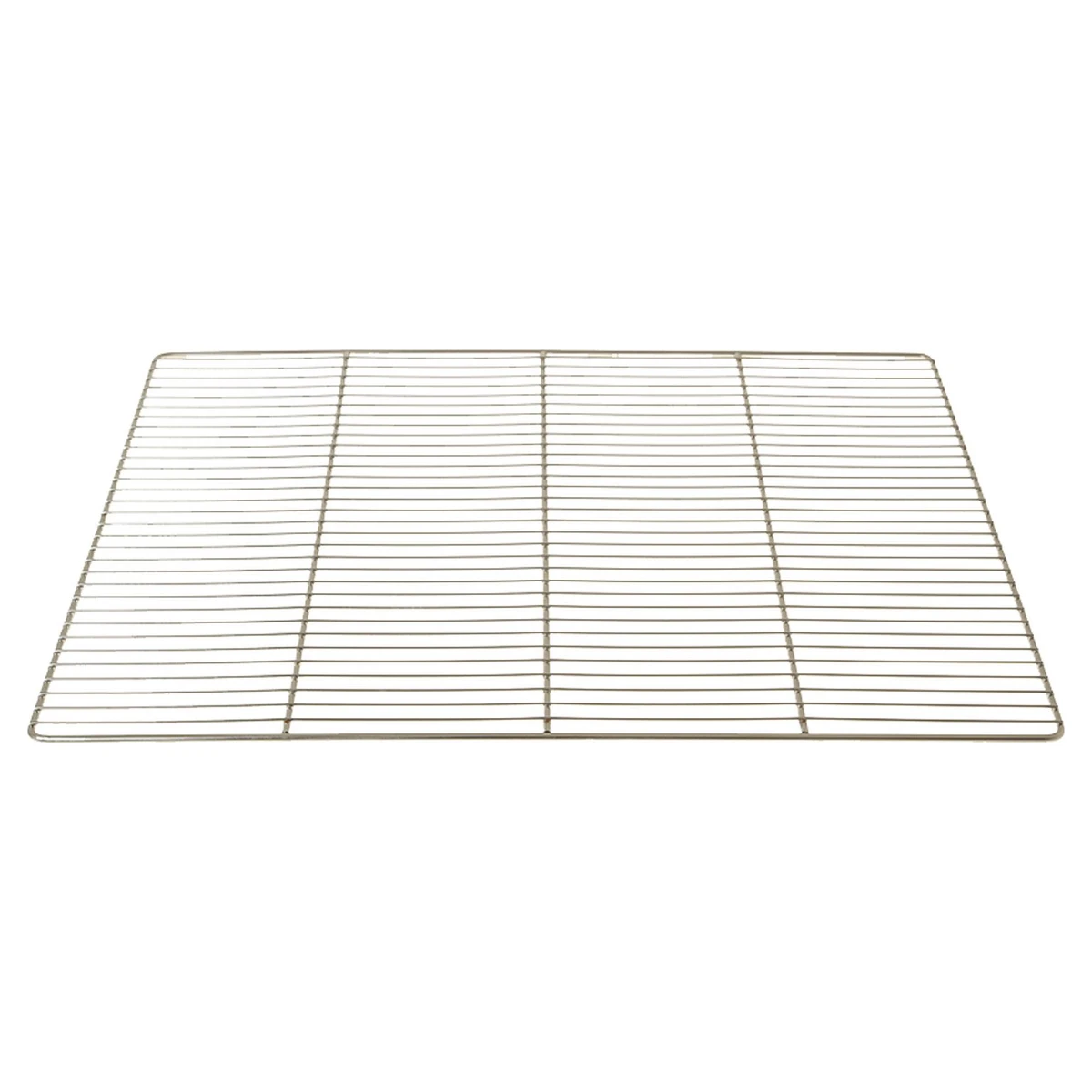 Rustfri hylderist 530 x 650 mm til køleskab, set skråt oppefra