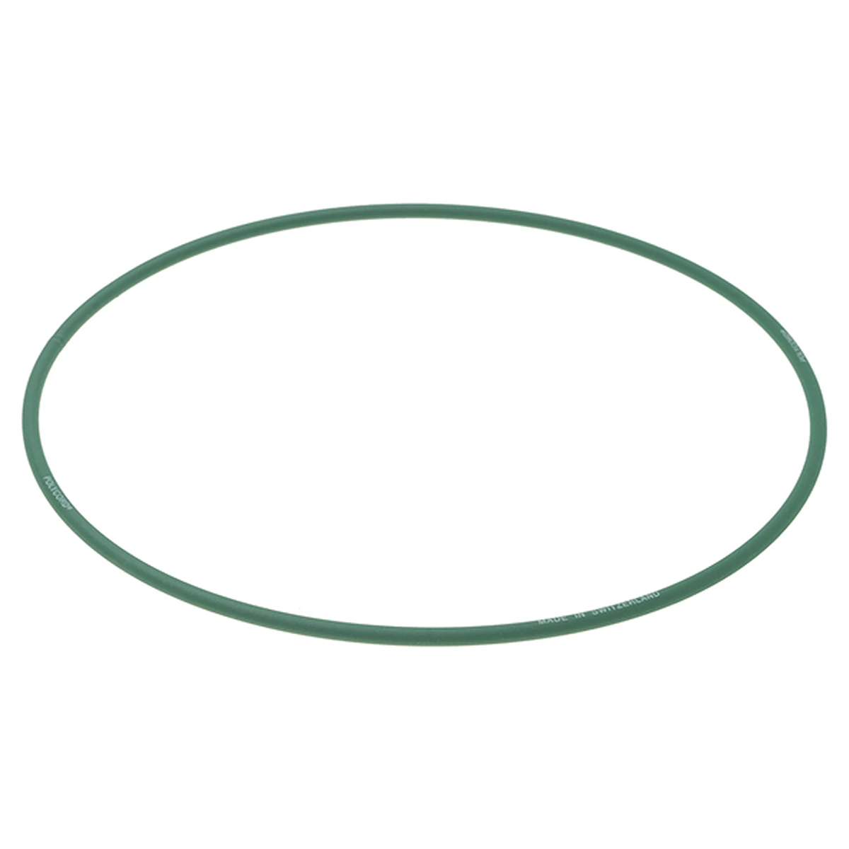 Grøn polyuretan rundrem 545 mm i hel ring, set forfra