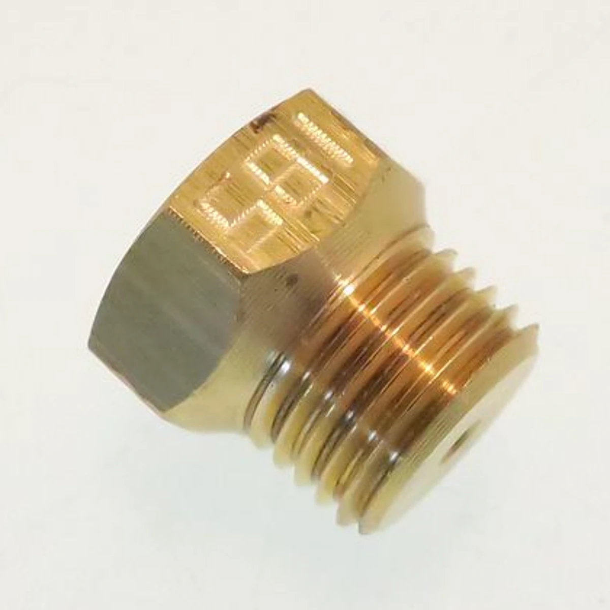 Messing gasdyse med boring ø 1,85 mm til Zanussi gasblus set forfra