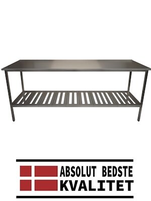 Stålbord / arbejdsbord med tremme stativ D:700 mm 