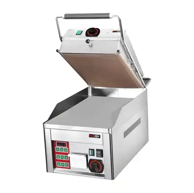 Grillbord elektrisk glat holdbar krom med kontaktplade REDFOX FTHC 30 ED + KD 30 T