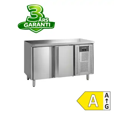 Kølebord fra Tefcold med 2 låger og 3 års garanti på