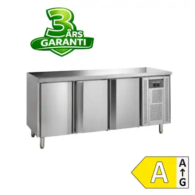 Kølebord med 3 låger og 3 års fuld garanti til en god pris