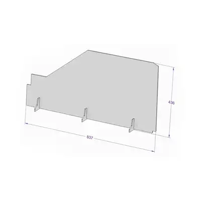 Mobil Skillevæg i Plexiglas