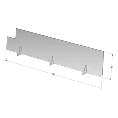 Skillevæg i Plexiglas til Køledisk