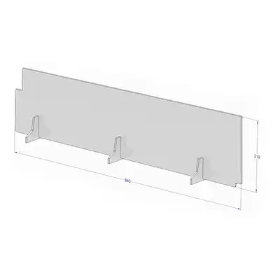 Skillevæg i Plexiglas til Køledisk