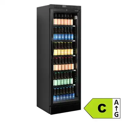 Energivenlig Sort Display Køleskab