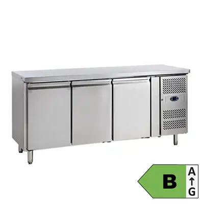 Kølebord med 3 skabe