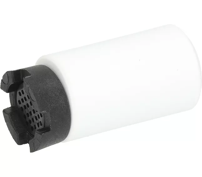 Bundfilter med keramisk vægt til SEKO doseringspumpe – hvidt sugefilter med sort keramisk lod