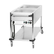Casselin CCBM2V bain-marie vogn med to GN 1/1 vandbade
