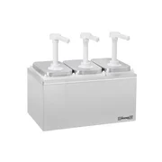 Casselin tripel dressingpumpe med tre 2 liters beholdere