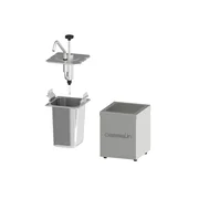 Casselin rustfri dressingpumpe med GN 1/6 kantine