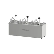 Casselin tripel rustfri dressingpumpe med tre GN 1/6 kantiner