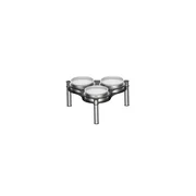 Casselin Nena buffetdisplay CPBRE3VN i sort staal med porcelaen