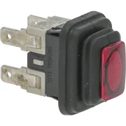 2-polet vippekontakt rød 16A 250V indbygningshul 13x20 mm til DIDIESSE kaffemaskiner