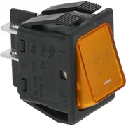 2-polet vippekontakt orange 16A 250V med kontrollampe med hul 22x30 mm – til BEZZERA til BEZZERA kaffemaskiner
