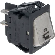 2-polet vippekontakt hvid 16A 250V mærket kaffekop med indbygningshul 22x30 mm til professionelt køkkenudstyr