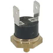 Sikkerhedstermostat 145 °C med messingflange og to fladstik
