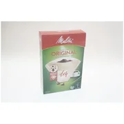 Æske med Melitta Original Aromapor kaffefiltre str. 1x4, 80 stk., set forfra