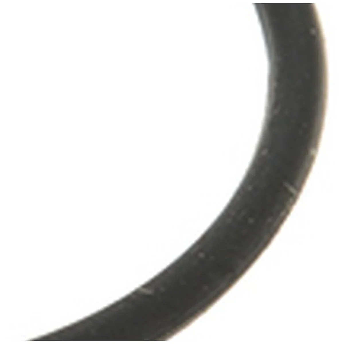Nærbillede af sort ORM-pakning med 1,8 mm snortykkelse