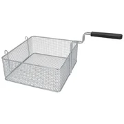 Friturekurv 330 x 290 x 120 mm forkromet med sort håndtag