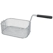 Friturekurv 195 x 280 x 105 mm forkromet med sort håndtag