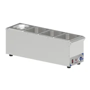 Casselin bain-marie til sauce, 4 x GN 1/6, kompakt model