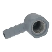 Original REPA/LF bøjet slangestuds i plast med 3/8" hun-gevind til industriopvaskemaskiner fra COMENDA og HOONVED