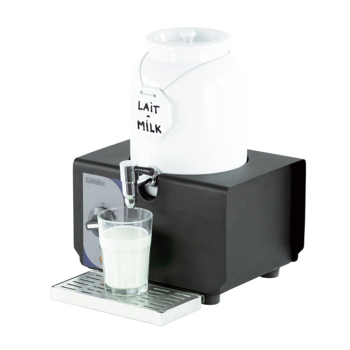 Casselin Varm Mælkedispenser CDLPC4 – porcelæn, 4 L, 40-80 °C