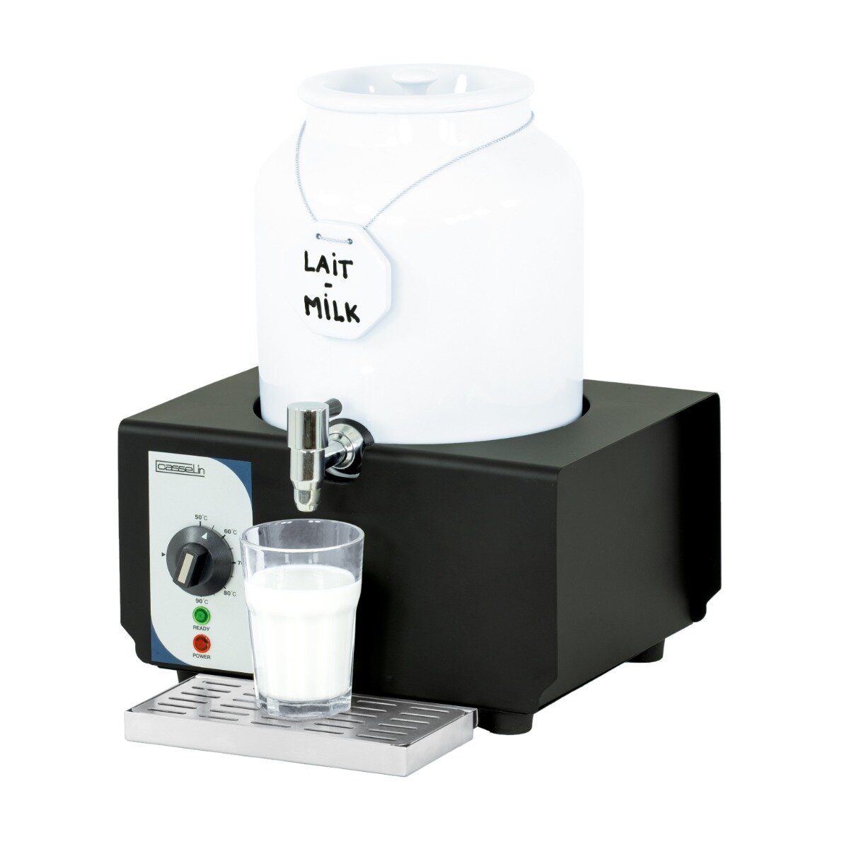 Casselin Varm Mælkedispenser CDLPC10 – porcelæn, 10 L, 40-80 °C