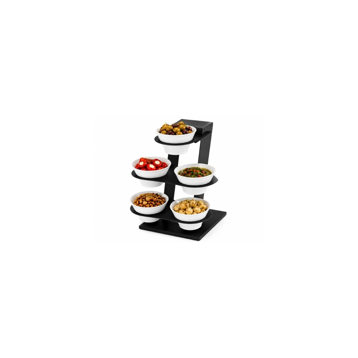 Casselin Salatskålsdisplay Ruma CPS1R – 5 skåle Ø230