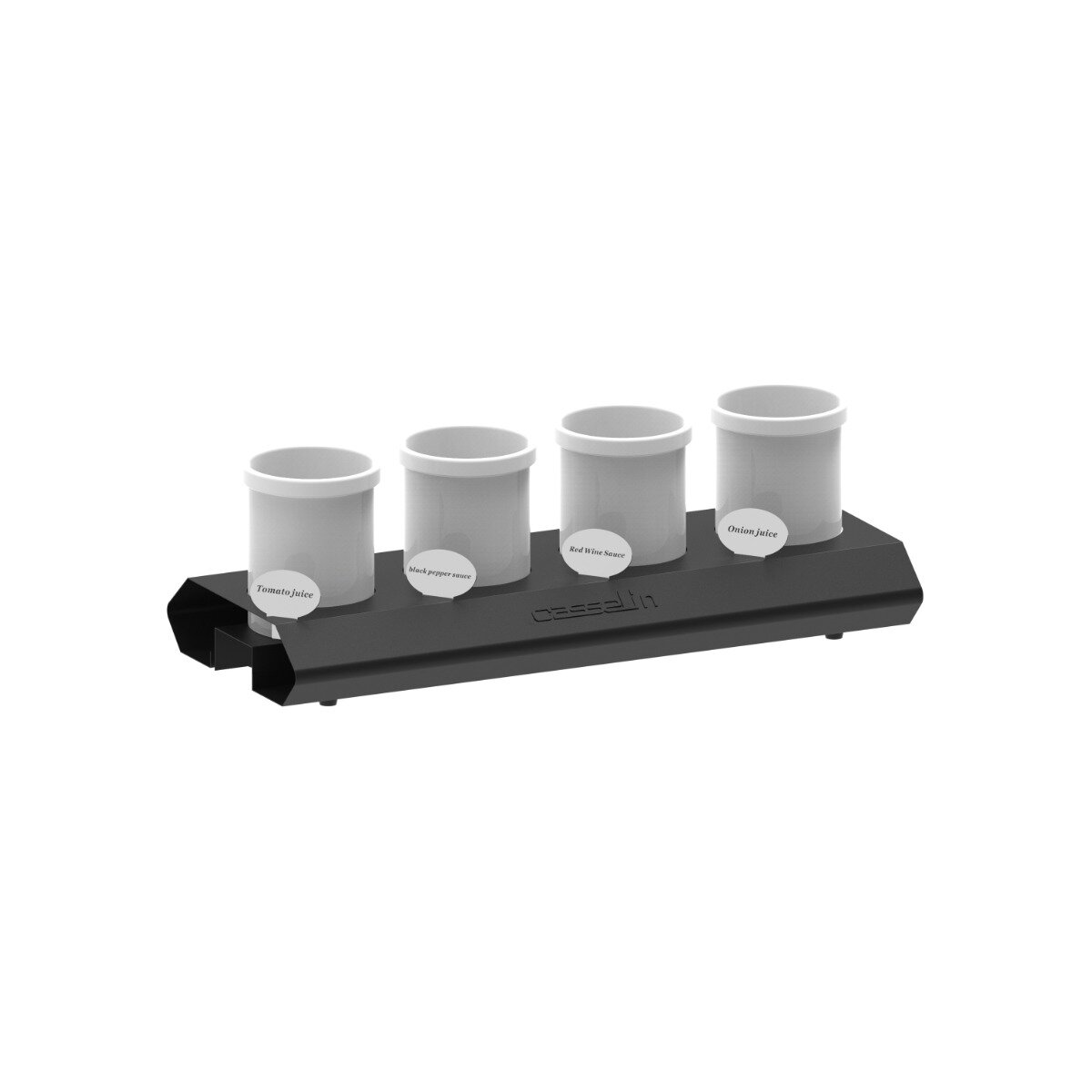 Casselin Sauceholder CSAS4 – 4 porcelænskrukker 4×1,25 L